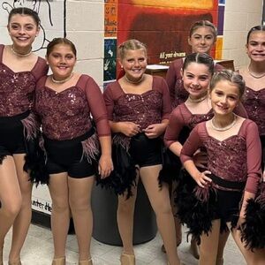 Weissman Red and Black Sequin Kids Dance Costume